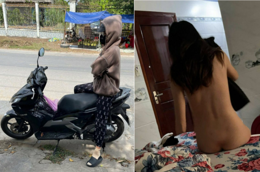 Bảo ngại làm mà tự tụt quần anh ra bú sướng